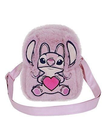 Sac à Bandoulière Action Plush - Disney Lilo et Stitch Angel Heart - Rose - Taille Unique
