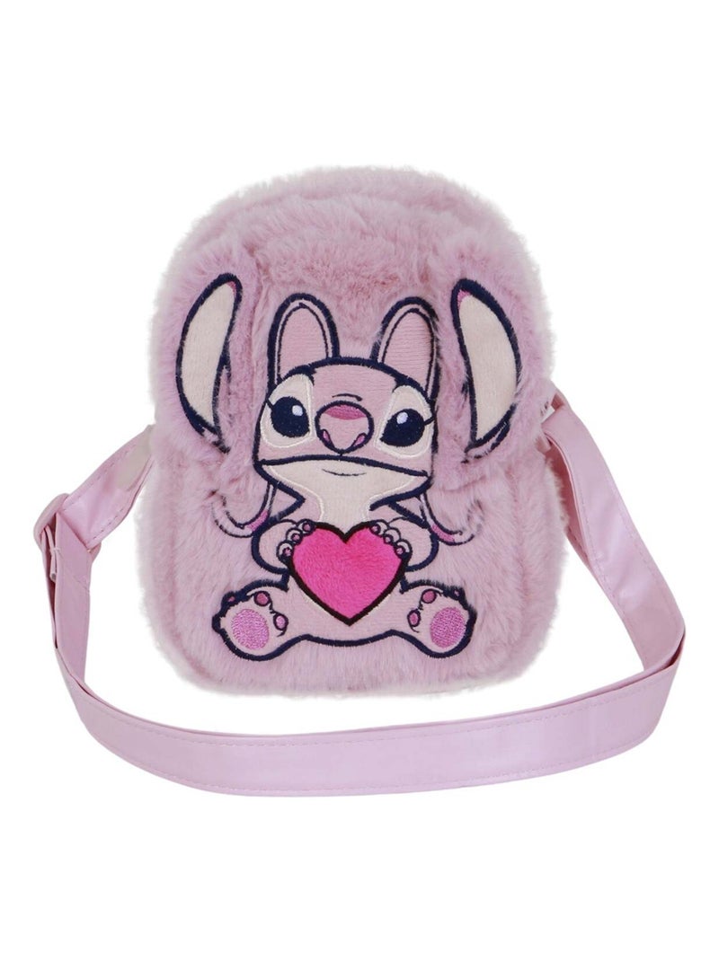 Sac à Bandoulière Action Plush - Disney Lilo et Stitch Angel Heart - Rose - Taille Unique Rose - Kiabi
