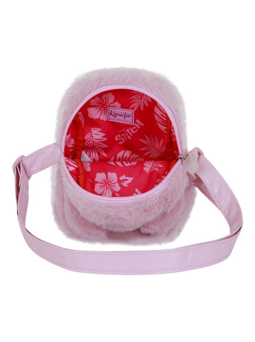 Sac à Bandoulière Action Plush - Disney Lilo et Stitch Angel Heart - Rose - Taille Unique - Kiabi