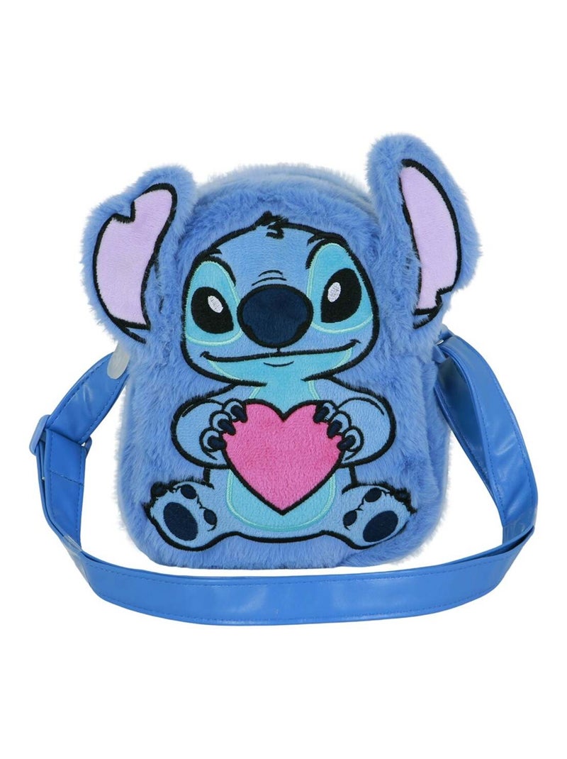 Sac à Bandoulière Action Plush - Disney Lilo et Stitch Heart - Bleu - Taille Unique Bleu - Kiabi