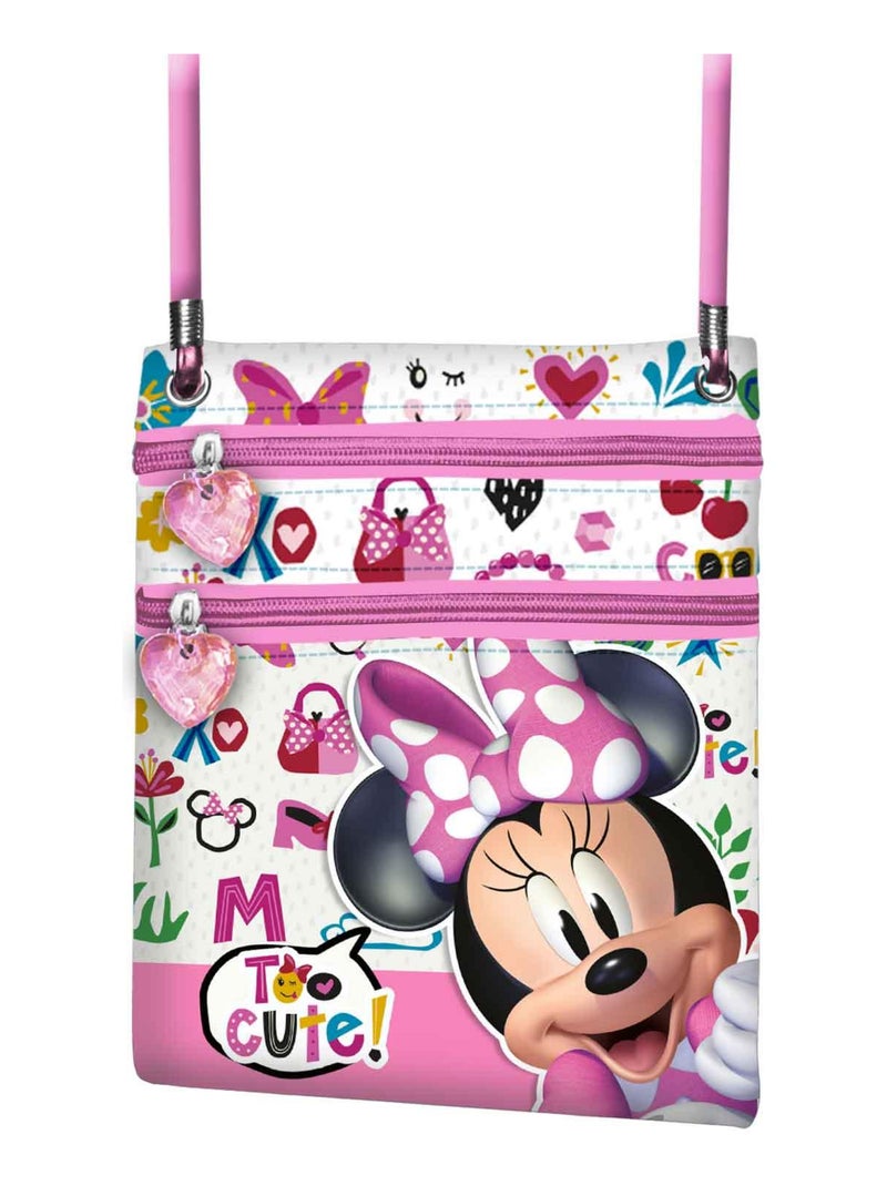 Sac à Bandoulière Action V. - Minnie Mouse Too Cute Rose - Kiabi