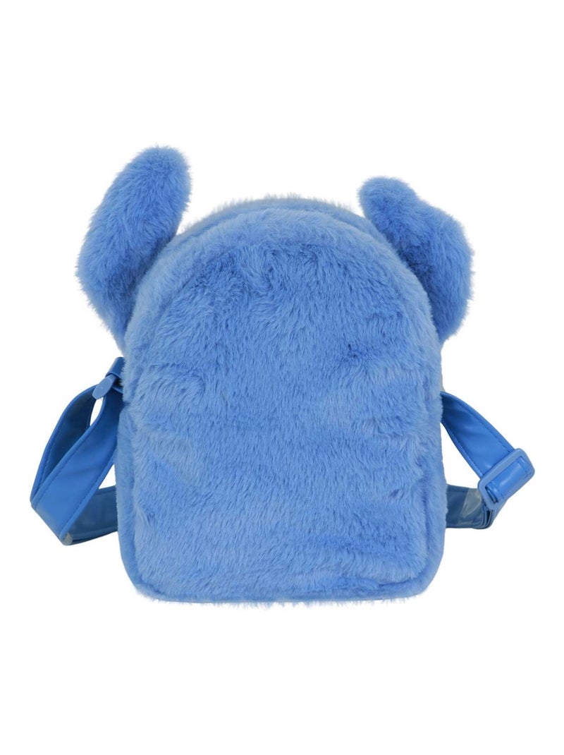 Sac à Bandoulière Carré Plush - Disney Lilo et Stitch Heart - Bleu - Taille Unique Bleu - Kiabi