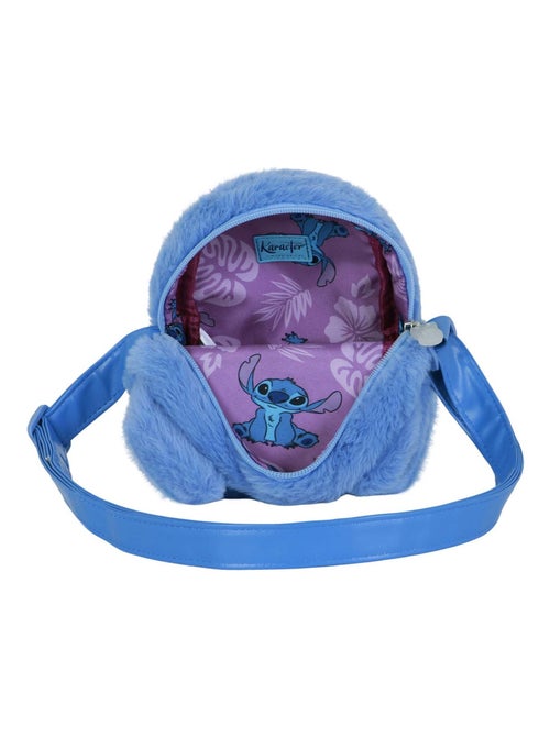 Sac à Bandoulière Carré Plush - Disney Lilo et Stitch Heart - Bleu - Taille Unique - Kiabi