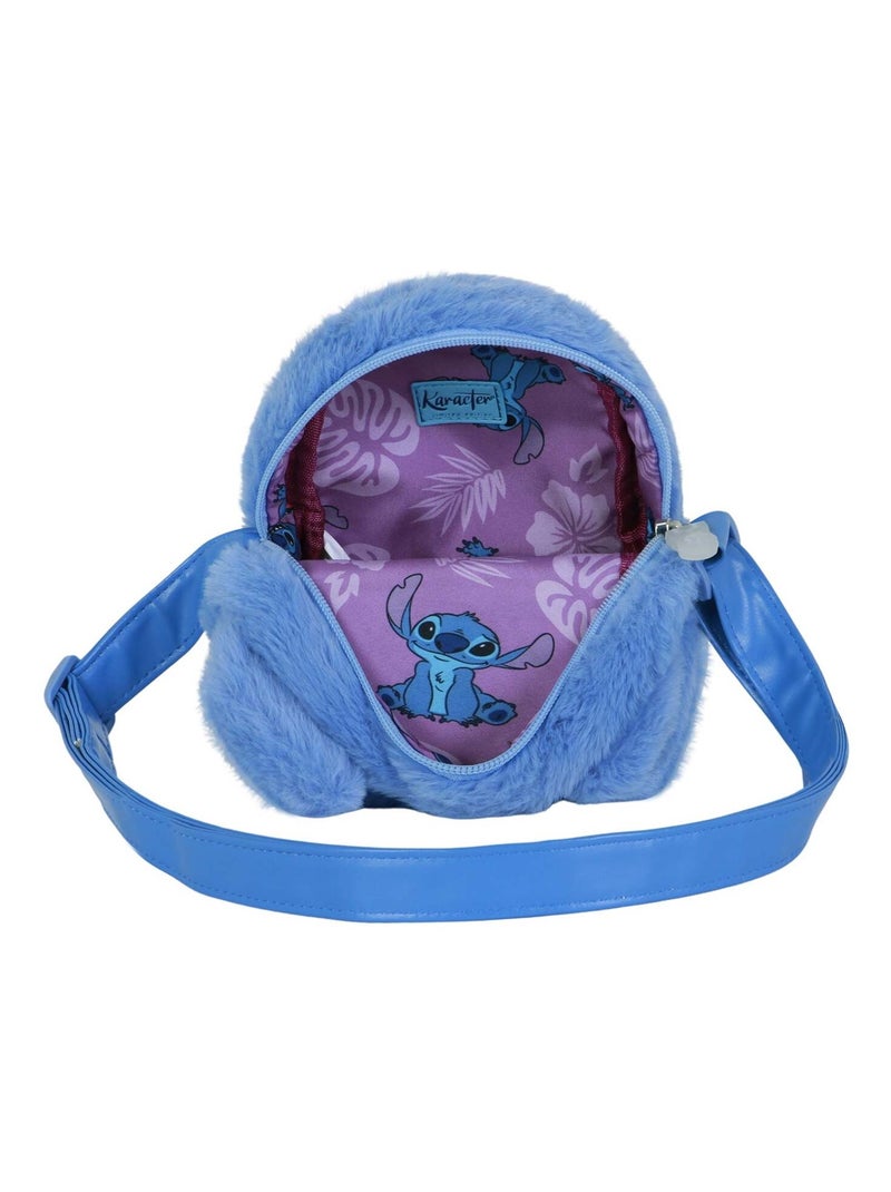 Sac à Bandoulière Carré Plush - Disney Lilo et Stitch Heart - Bleu - Taille Unique Bleu - Kiabi