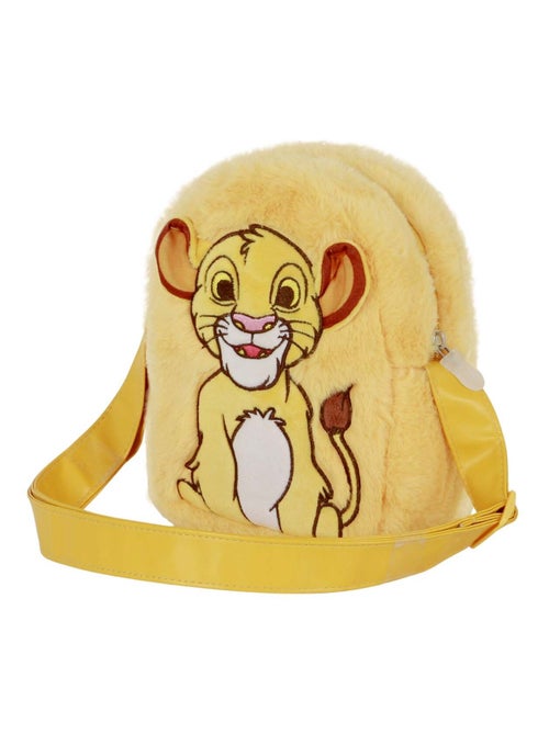 Sac à Bandoulière Carré Plush - Disney Roi Lion Sit - Jaune - Taille Unique - Kiabi