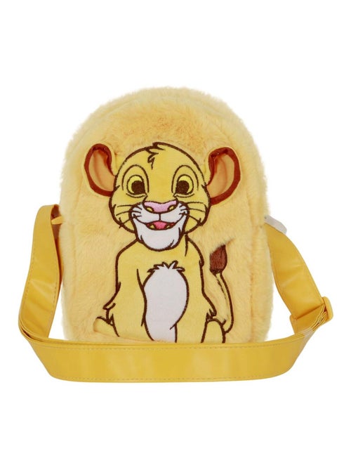 Sac à Bandoulière Carré Plush - Disney Roi Lion Sit - Jaune - Taille Unique - Kiabi