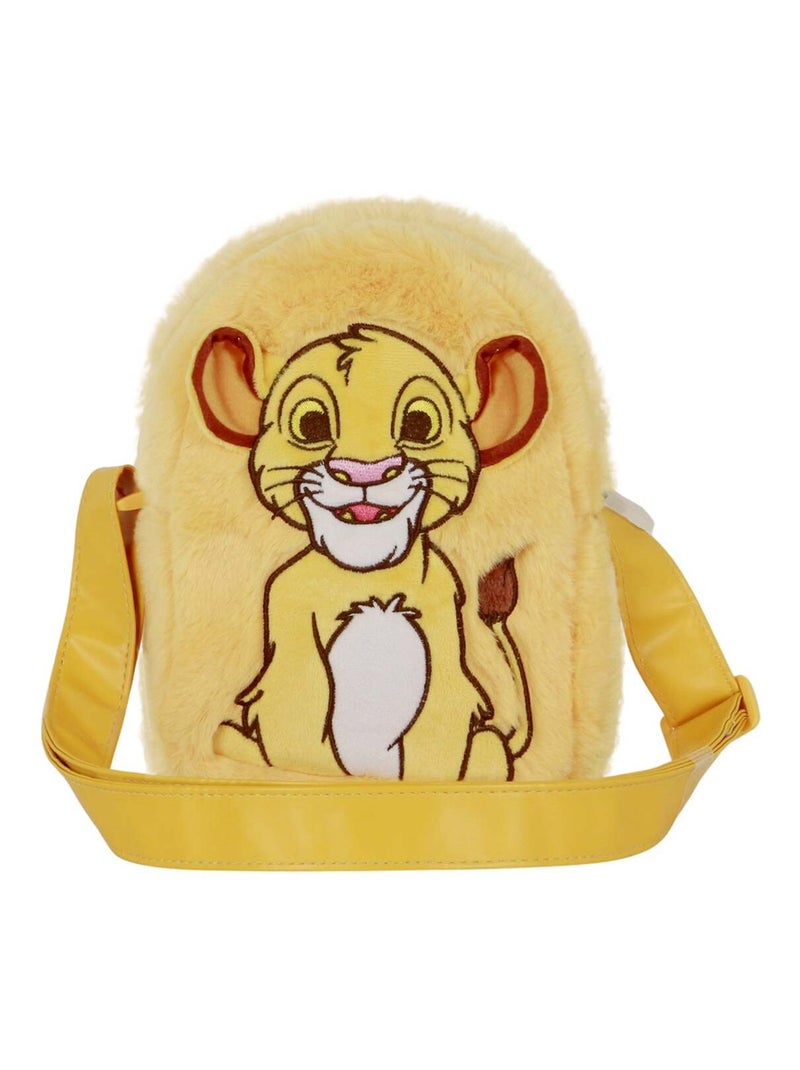 Sac à Bandoulière Carré Plush - Disney Roi Lion Sit - Jaune - Taille Unique Jaune - Kiabi