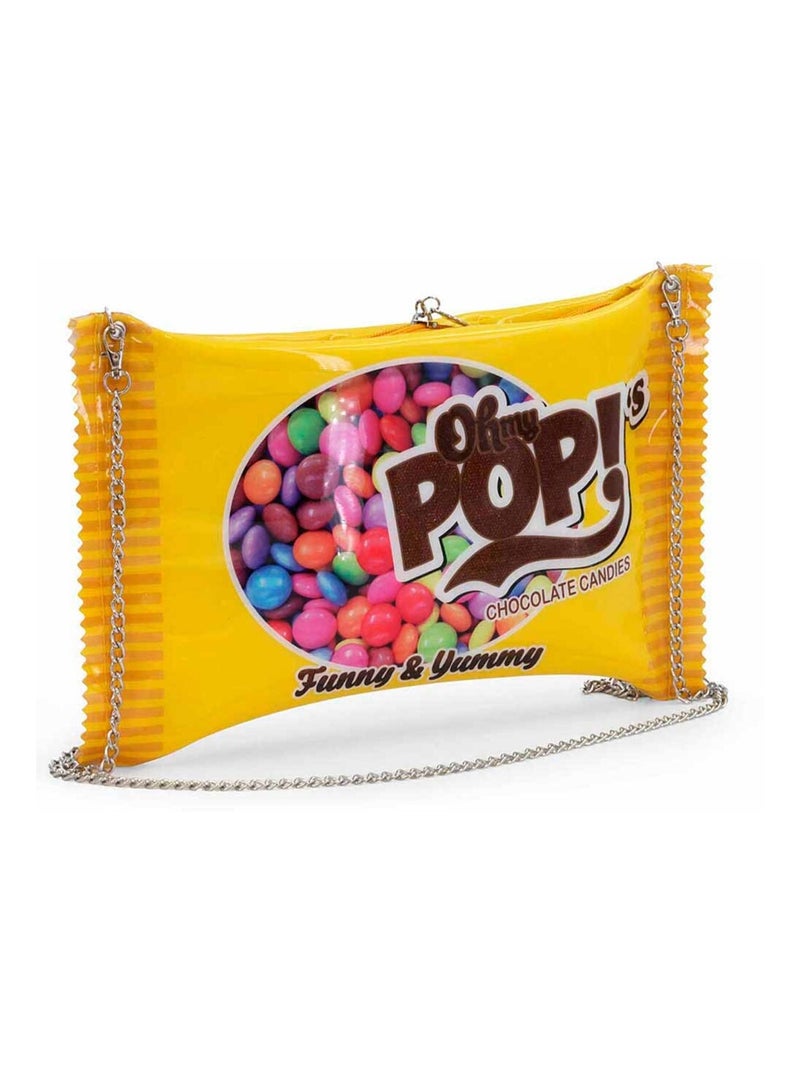 Sac à Bandoulière Chaîne - Oh My Pop! Chococandy - Jaune - Taille Unique Jaune - Kiabi