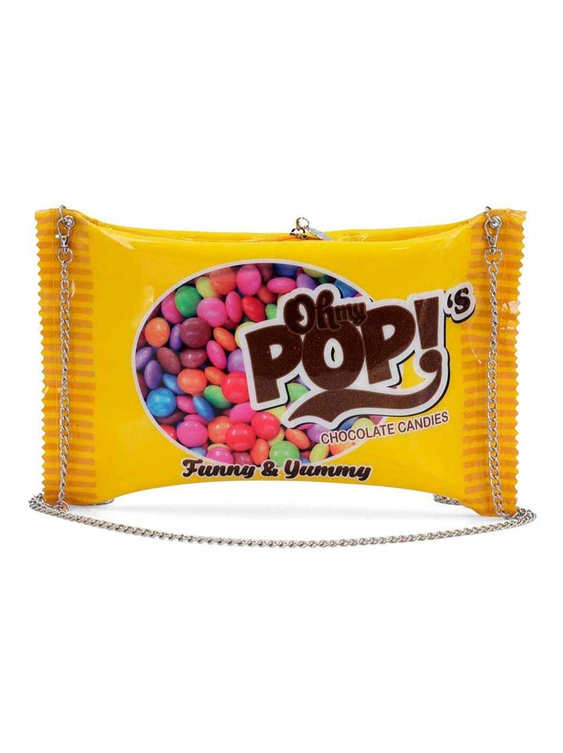 Sac à Bandoulière Chaîne - Oh My Pop! Chococandy - Jaune - Taille Unique Jaune - Kiabi