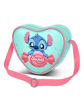 Sac à Bandoulière Coeur Casual - Disney Lilo et Stitch Candy - Bleu - Taille Unique