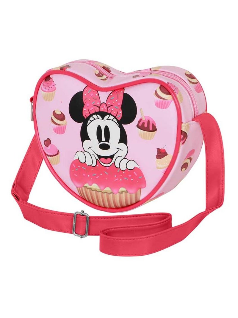 Sac à Bandoulière Coeur Casual - Disney Minnie Mouse Muffin - Rose - Taille Unique Rose - Kiabi