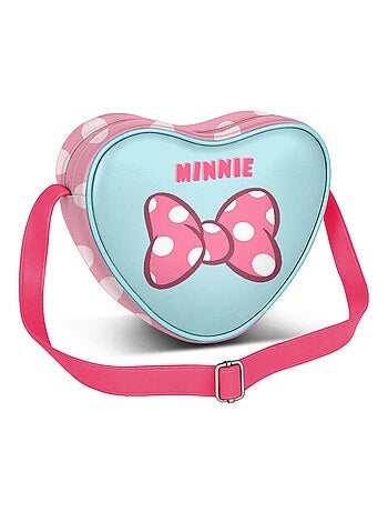 Sac à Bandoulière Coeur Casual - Disney Minnie Mouse Ribbon - Rose - Taille Unique