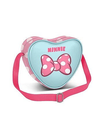 Sac à Bandoulière Coeur Casual - Disney Minnie Mouse Ribbon - Rose - Taille Unique