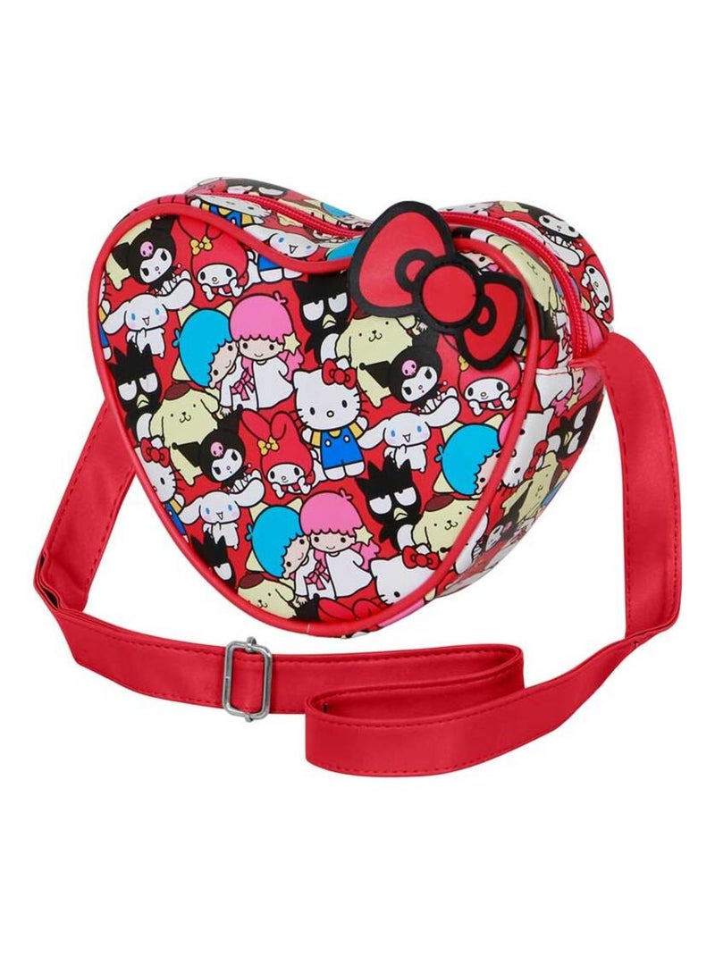 Sac à Bandoulière Coeur Casual - Hello Kitty Friends Multicolore - Kiabi