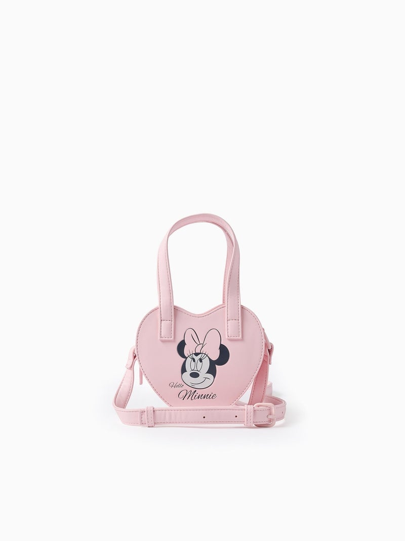 Sac à Bandoulière en Forme de Cœur Minnie Rose clair - Kiabi