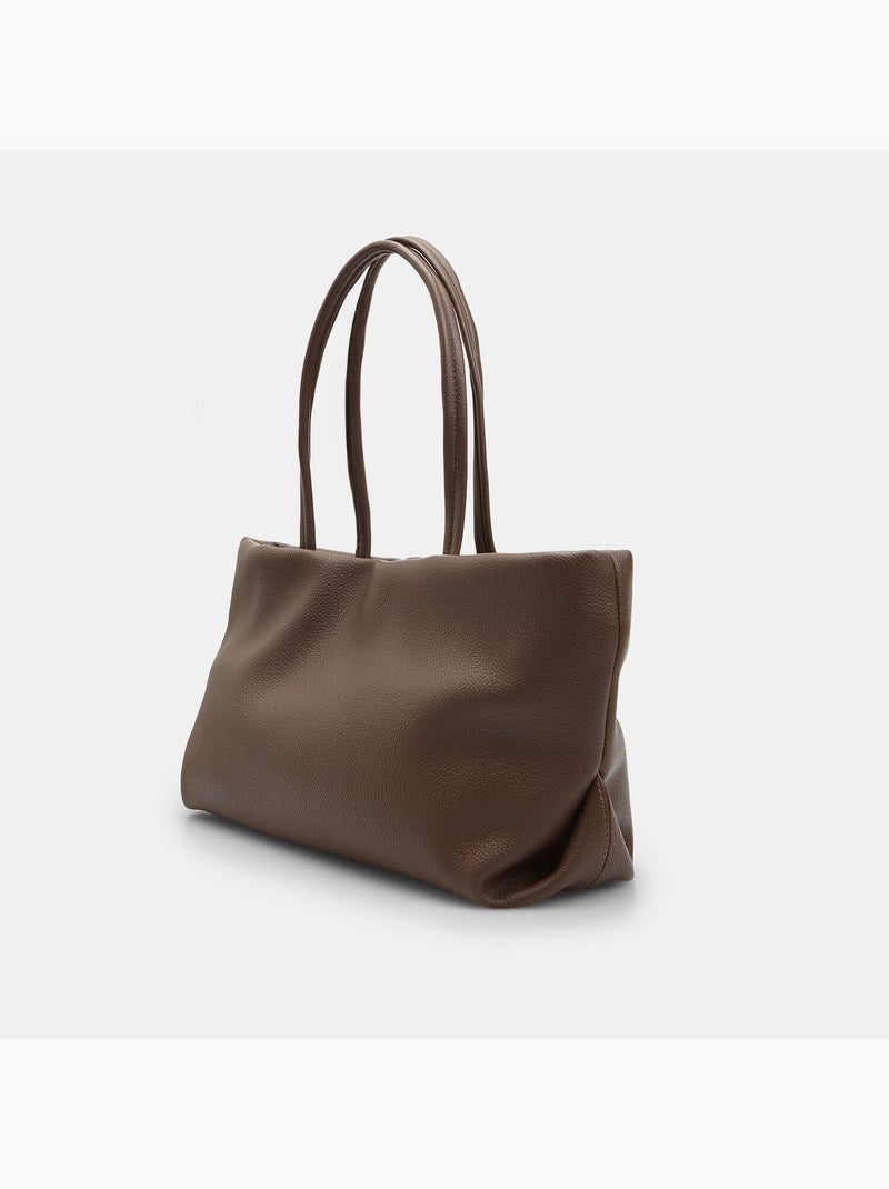 Sac à bandoulière en nylon effet matelassé Marron - Kiabi