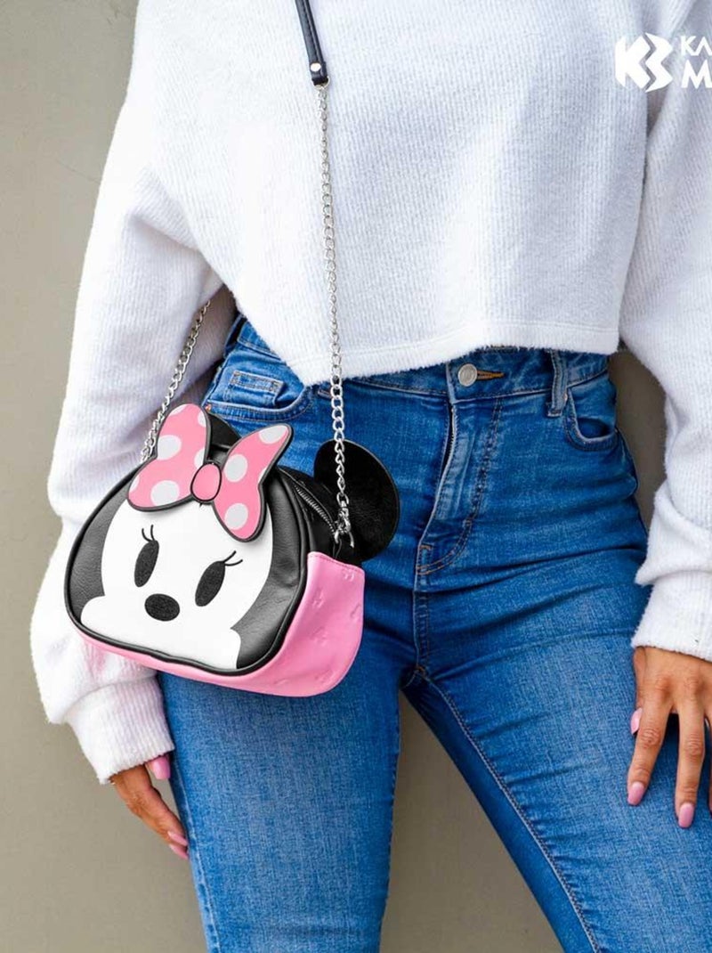 Sac à Bandoulière Heady - Minnie Mouse M Rose - Kiabi
