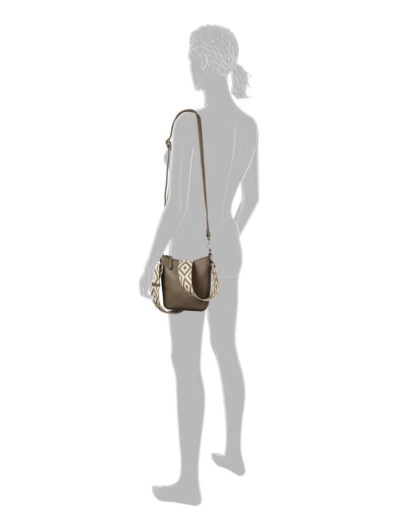 Sac à bandoulière LINDA Kaki - Kiabi