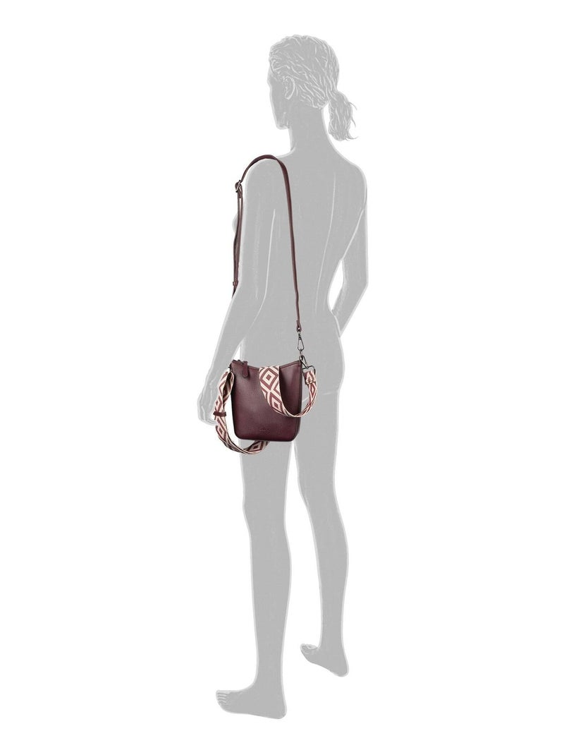 Sac à bandoulière LINDA Mauve - Kiabi