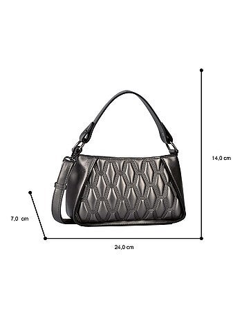 Sac à bandoulière métallisé Benira