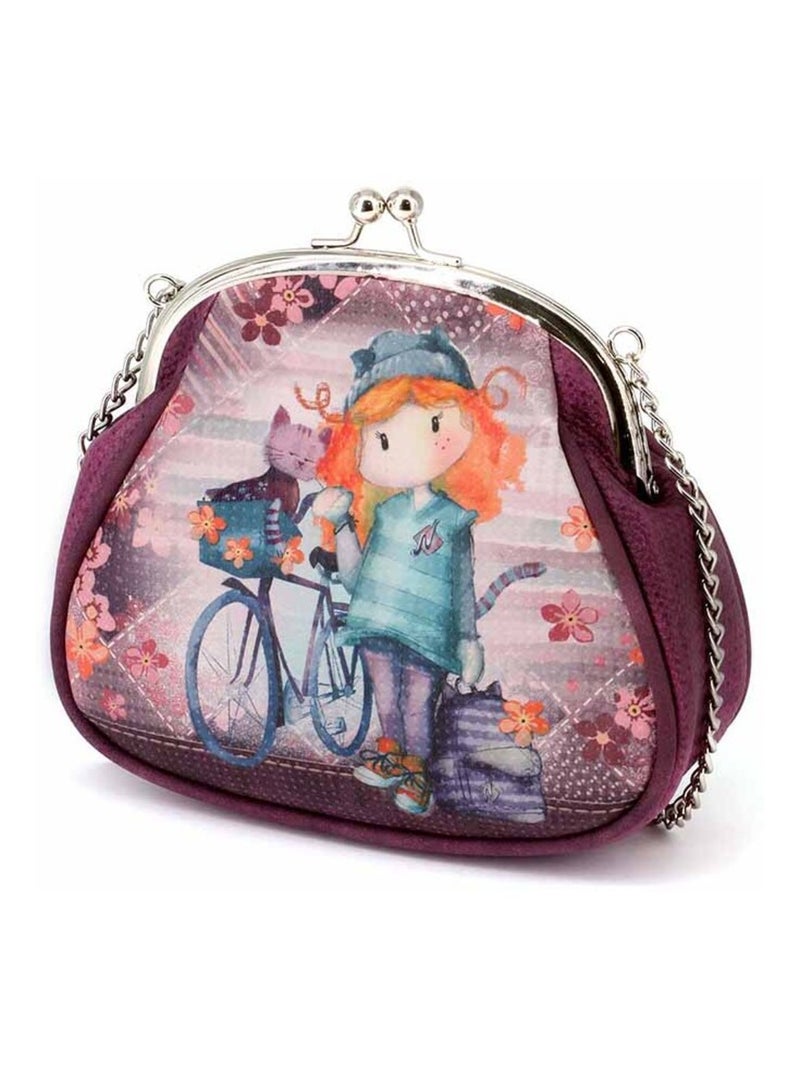 Sac à Bandoulière Retro Chaîne - Forever Ninette Bicycle - Bordeaux - Taille Unique Bordeaux - Kiabi