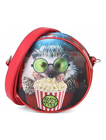 Sac à Bandoulière Rond - Krazymals Hedgehog - Multicolore - Taille Unique