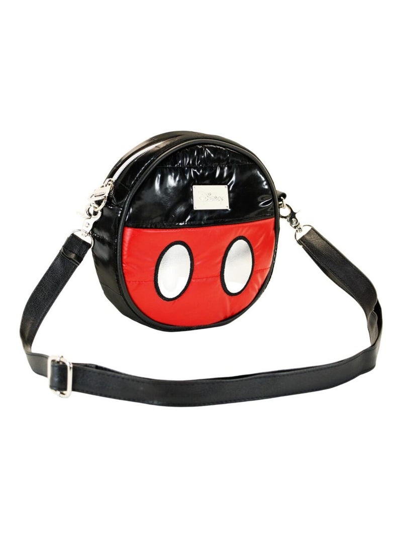 Sac à Bandoulière Rond Padding - Disney Mickey Mouse Air - Noir - Taille Unique Noir - Kiabi