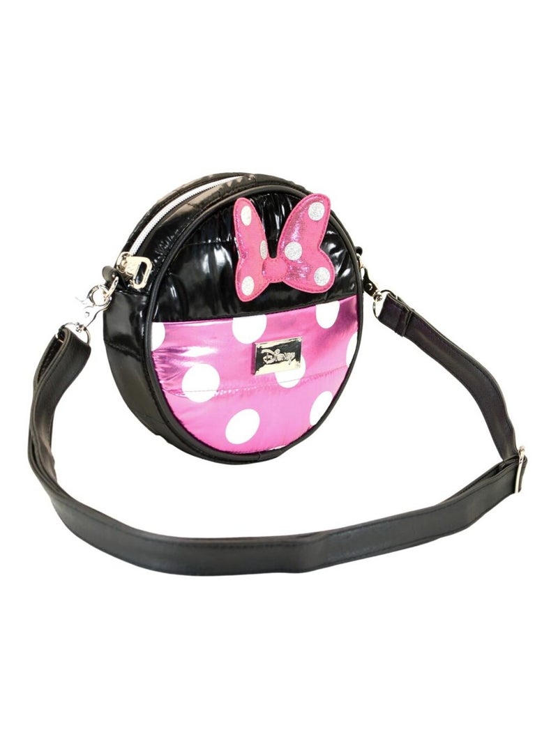 Sac à Bandoulière Rond Padding - Disney Minnie Mouse Air - Noir - Taille Unique Noir - Kiabi