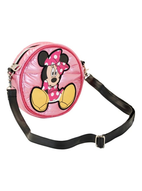 Sac à Bandoulière Rond Padding - Disney Minnie Mouse Shoes - Rose - Taille Unique - Kiabi