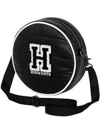 Sac à Bandoulière Rond Padding - Harry Potter H - Noir - Taille Unique