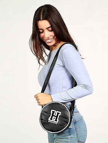 Sac à Bandoulière Rond Padding - Harry Potter H - Noir - Taille Unique