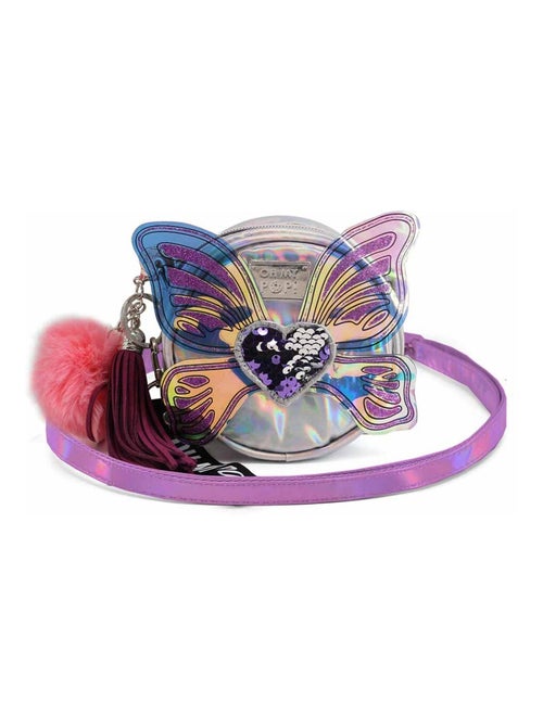 Sac à Bandoulière Rond Petit - Oh My Pop! Ailes - Argent - Taille Unique - Kiabi