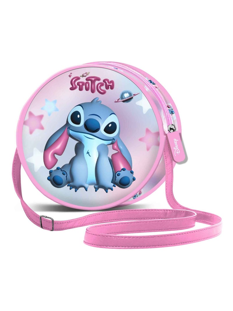 Sac à Bandoulière Ronde - Disney Lilo et Stitch Cosmic - Rose - Taille Unique Rose - Kiabi
