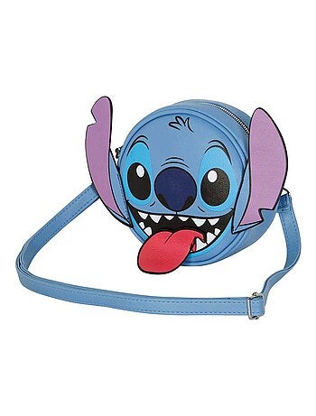 Sac à Bandoulière Ronde - Disney Lilo et Stitch Tongue - Bleu - Taille Unique