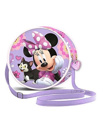 Sac à Bandoulière Ronde - Disney Minnie Mouse Cat - Lilas - Taille Unique