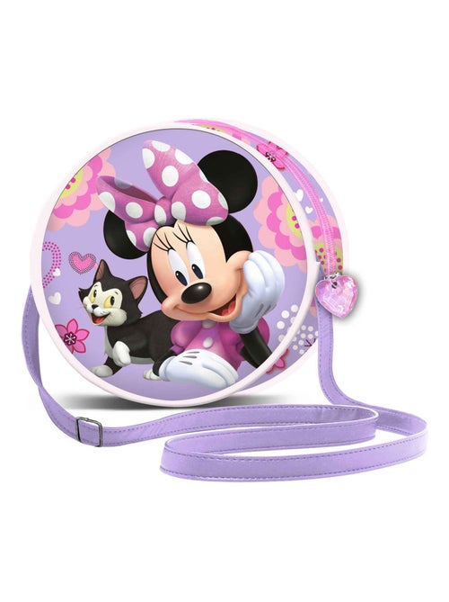Sac à Bandoulière Ronde - Disney Minnie Mouse Cat - Lilas - Taille Unique - Kiabi