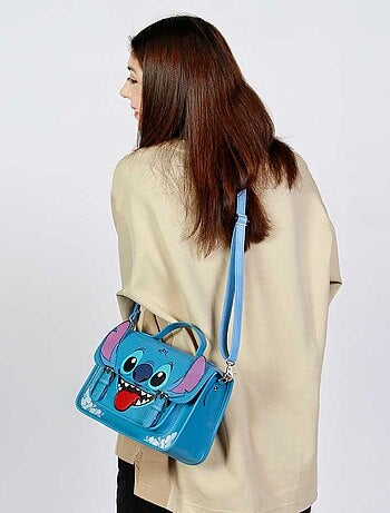 Sac à Bandoulière-Sac à dos Sa - Disney Lilo et Stitch Tongue - Bleu - Taille Unique