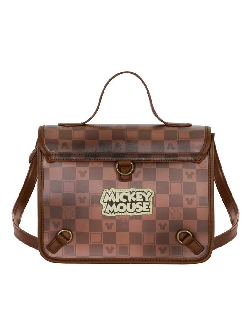 Sac à Bandoulière-Sac à dos Sa - Disney Mickey Mouse Journey - Brun - Taille Unique Marron - Kiabi