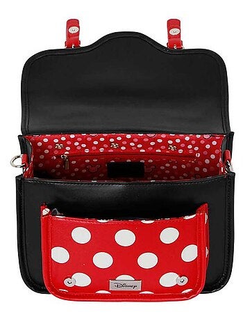 Sac à Bandoulière-Sac à dos Sa - Disney Minnie Mouse Face - Multicolore - Taille Unique