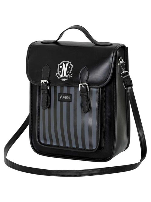 Sac à bandoulière-Sac à dos We - Mercredi Original - Noir - Taille Unique - Kiabi Sac à bandoulière-Sac à dos We - Mercredi Original - Noir - Taille Unique - Kiabi