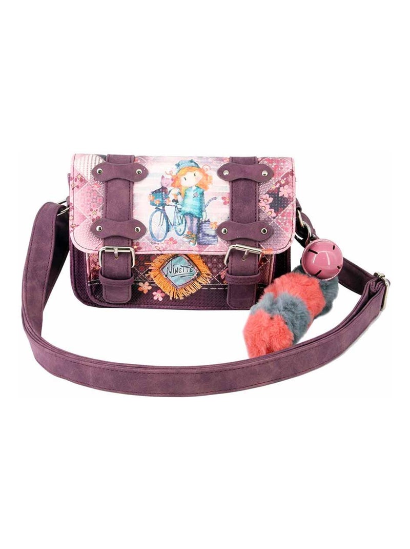 Forever Ninette Swing-Sac Bandoulière Style Médecin Vintage – Multicolore, Compartiment Principal + Poches, Bandoulière Réglable