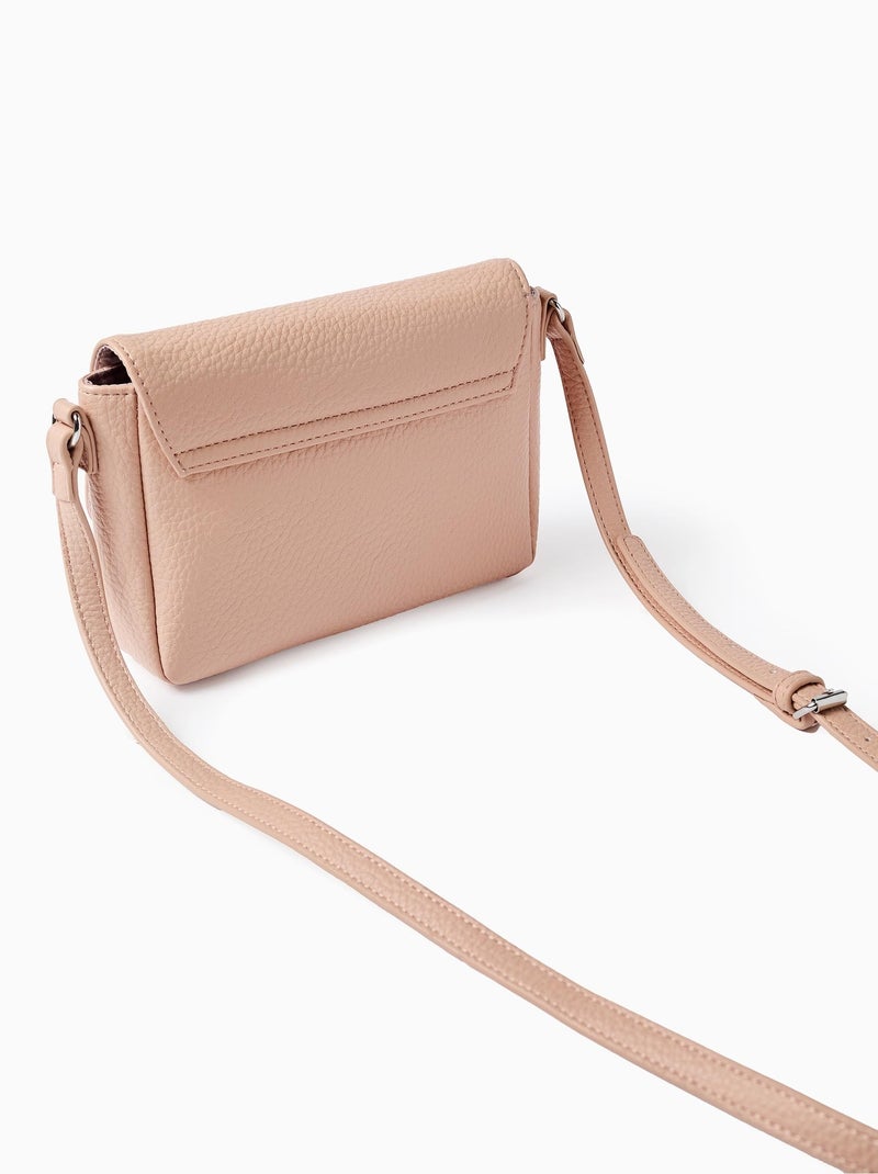 Sac à Bandoulière Texturé Rose clair - Kiabi