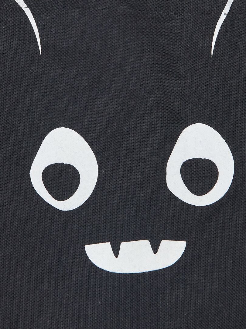 Sac à main gothique KILLSTAR en cuir vegan noir et blanc