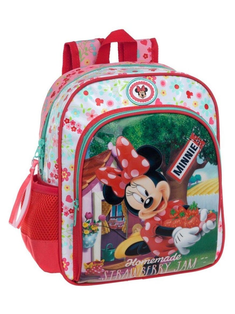 Sac à bretelles Minnie Fraises 28 cm Gris - Kiabi