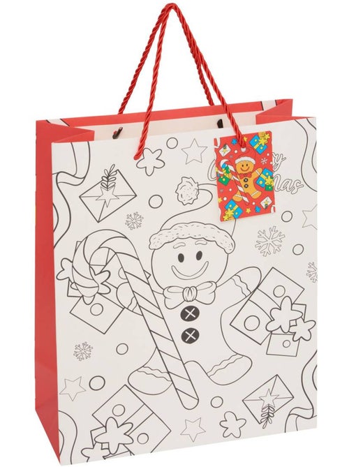 Sac à colorier de noël renne ginger moyen modèle - Kiabi Sac à colorier de noël renne ginger moyen modèle - Kiabi