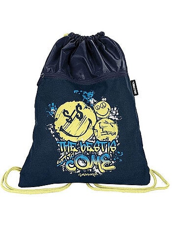Sac à cordon piscine 45 cm Smiley World – Poche zippée