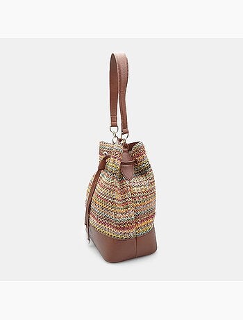 Sac à coulisse en raphia Bata