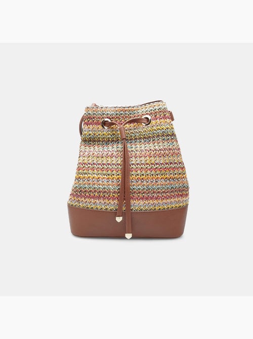 Sac à coulisse en raphia Bata - Kiabi