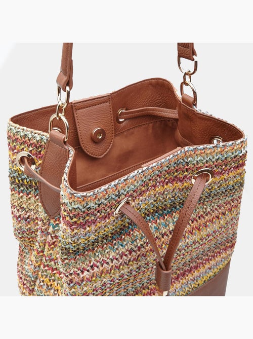 Sac à coulisse en raphia Bata - Kiabi