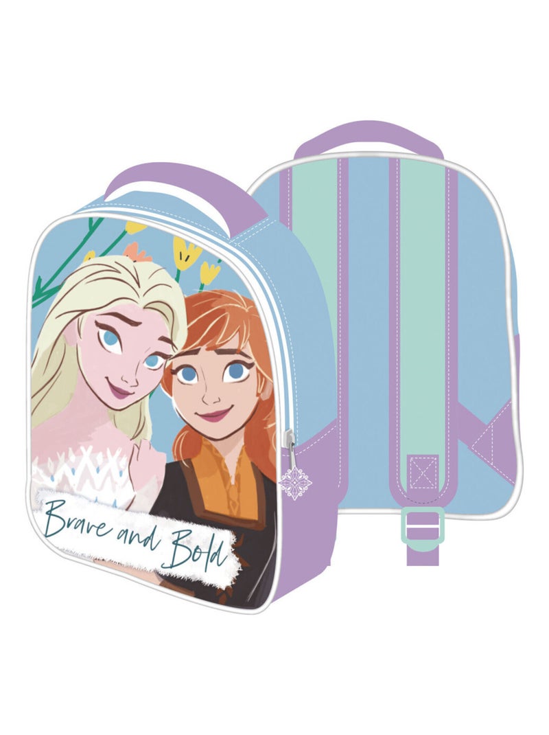 Sac à dos - Disney La Reine des Neiges - Anna et Elsa -Brave and Bold - 28x23x9,5 cm Bleu - Kiabi